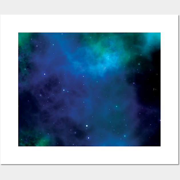 Mask Galaxy Blue Wall Art by Design Anbay